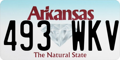 AR license plate 493WKV
