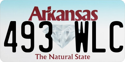 AR license plate 493WLC