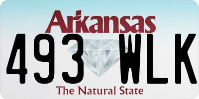 AR license plate 493WLK