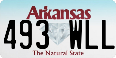 AR license plate 493WLL