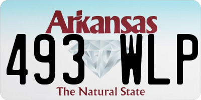 AR license plate 493WLP