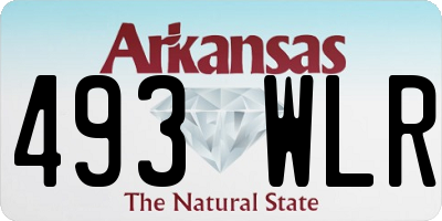 AR license plate 493WLR