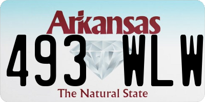 AR license plate 493WLW