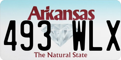 AR license plate 493WLX