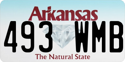 AR license plate 493WMB