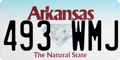 AR license plate 493WMJ