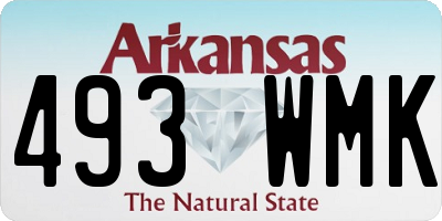 AR license plate 493WMK
