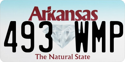 AR license plate 493WMP