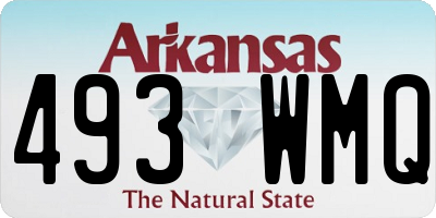 AR license plate 493WMQ