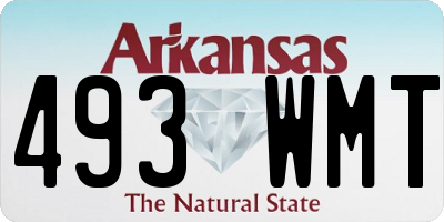 AR license plate 493WMT