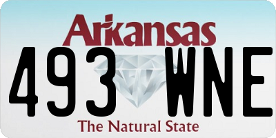 AR license plate 493WNE