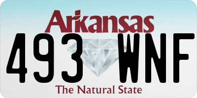 AR license plate 493WNF