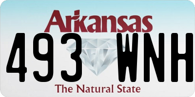 AR license plate 493WNH