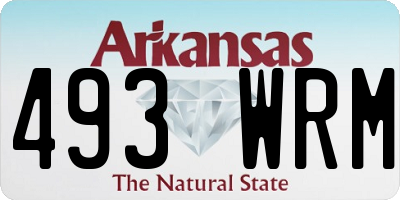AR license plate 493WRM