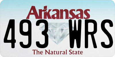 AR license plate 493WRS