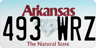 AR license plate 493WRZ