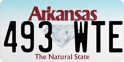 AR license plate 493WTE
