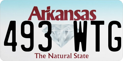 AR license plate 493WTG