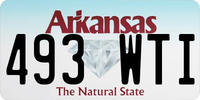 AR license plate 493WTI