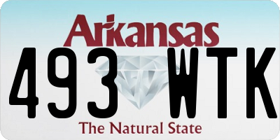 AR license plate 493WTK