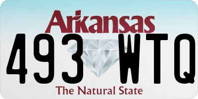 AR license plate 493WTQ