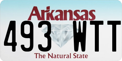 AR license plate 493WTT