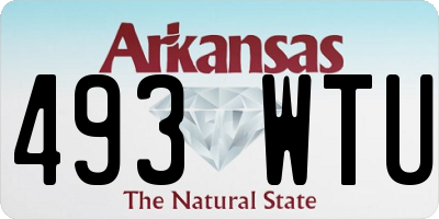 AR license plate 493WTU