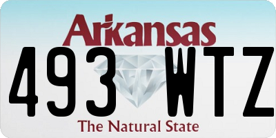 AR license plate 493WTZ
