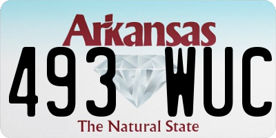 AR license plate 493WUC