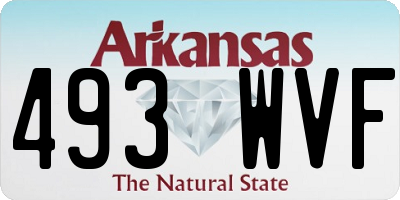 AR license plate 493WVF