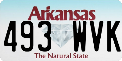 AR license plate 493WVK