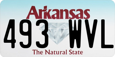 AR license plate 493WVL