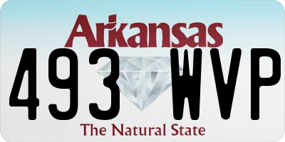 AR license plate 493WVP