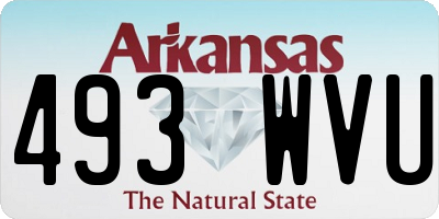 AR license plate 493WVU