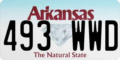 AR license plate 493WWD