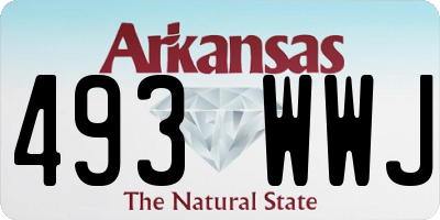 AR license plate 493WWJ