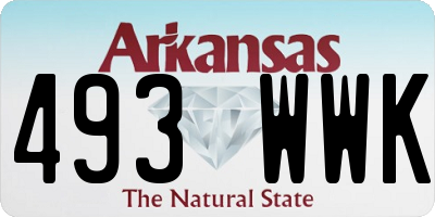 AR license plate 493WWK