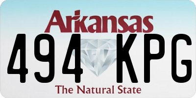 AR license plate 494KPG