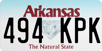 AR license plate 494KPK