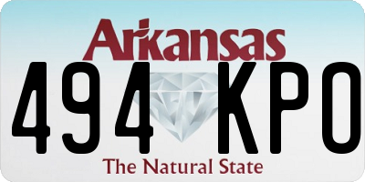 AR license plate 494KPO
