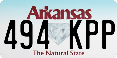 AR license plate 494KPP
