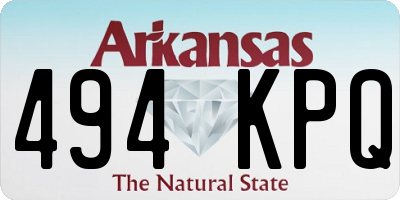 AR license plate 494KPQ