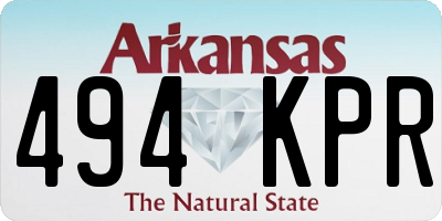 AR license plate 494KPR