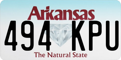 AR license plate 494KPU