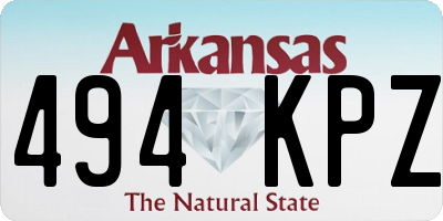 AR license plate 494KPZ