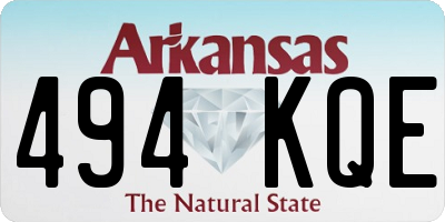 AR license plate 494KQE