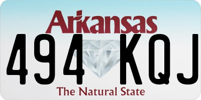 AR license plate 494KQJ