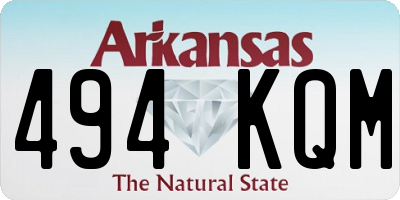 AR license plate 494KQM