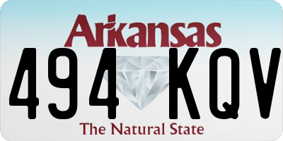 AR license plate 494KQV