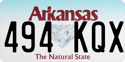 AR license plate 494KQX